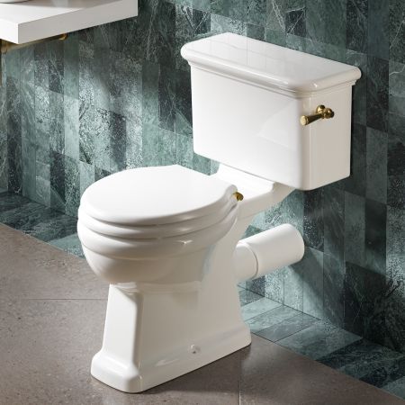 Tamar &  Esk Soft Close Toilet Seat - Matt White