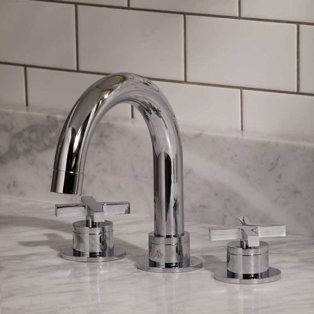 Bayor 3-Hole Bath Filler - Deck Mounted - X-Top - Chrome