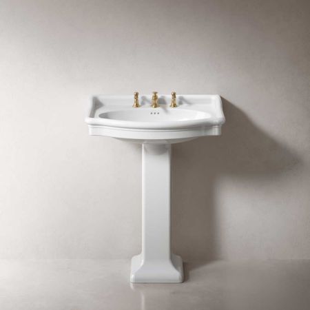 The Cast Iron Bath Company Esk Large Basin and Pedestal - Brass