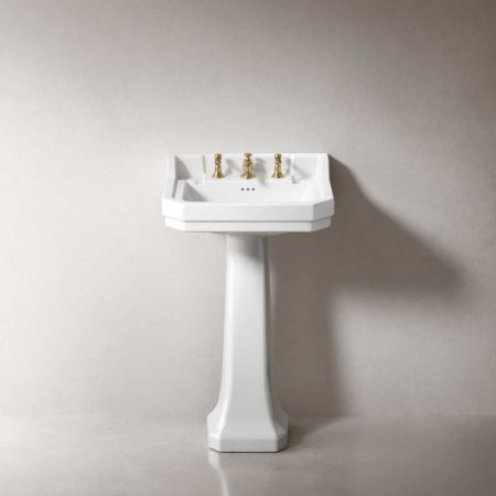 Ashbee and Stone Tamar Medium Basin and Pedestal - Brass