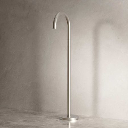 Bath Spout - Floor Mounted - Brushed Nickel