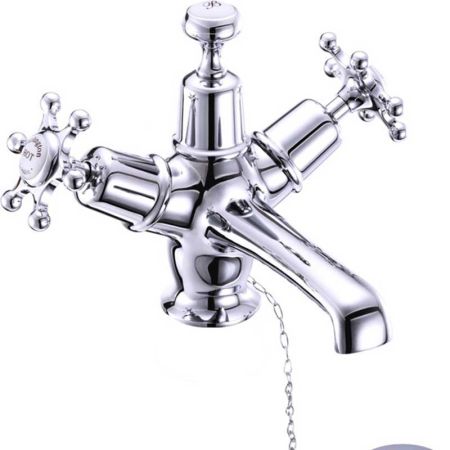 Burlington Birkenhead Basin Mixer with Plug and Chain