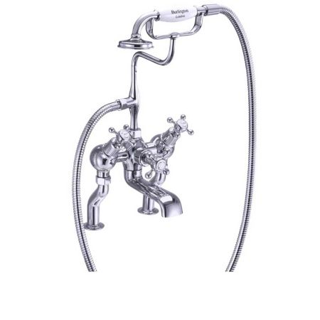 Burlington Claremont Angled Bath Shower Mixer - Deck Mounted 