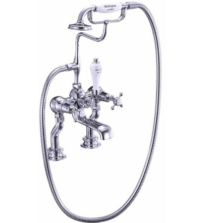 Burlington Claremont Regent Bath Shower Mixer - Deck Mounted