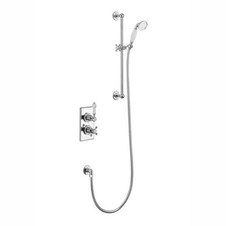 Burlington Trent Thermostatic Two Outlet Concealed Divertor  Shower Valve