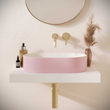 Caspar Stone Countertop Basin - Ice Hot Pink
