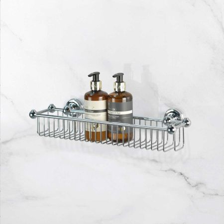 Traditional Bottle Basket - Chrome