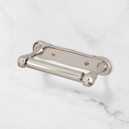 Traditional Dog Bone Toilet Paper Holder - Polished Nickel