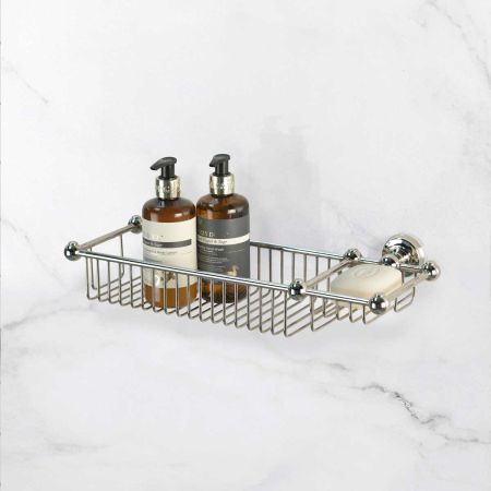 Traditional Soap & Sponge Basket - Polished Nickel
