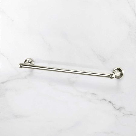 Traditional 600mm Single Towel Rail - Polished Nickel