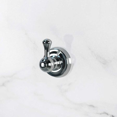 Traditional Single Robe Hook - Chrome