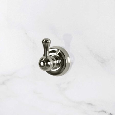 Traditional Single Robe Hook - Polished Nickel
