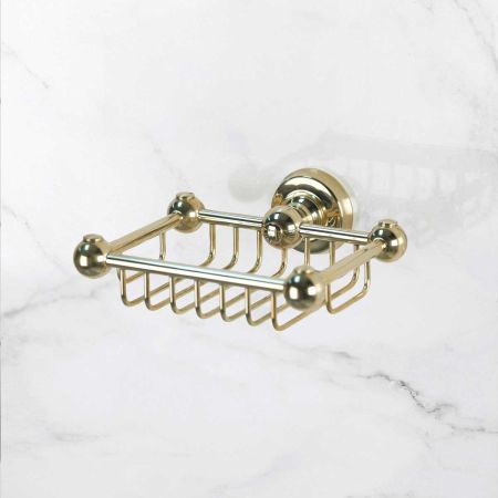 Traditional Wall Mounted Soap Dish - Polished Brass