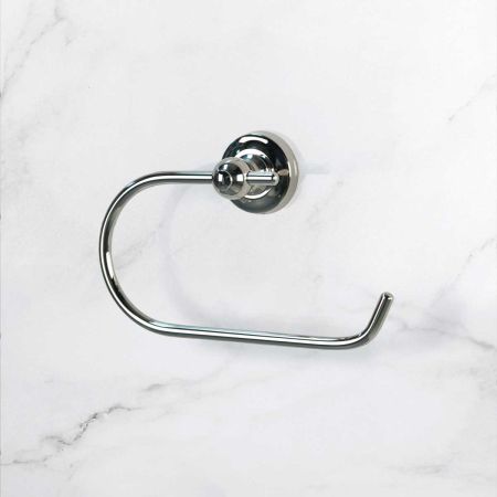 Traditional Wire Toilet Paper Holder - Polished Nickel