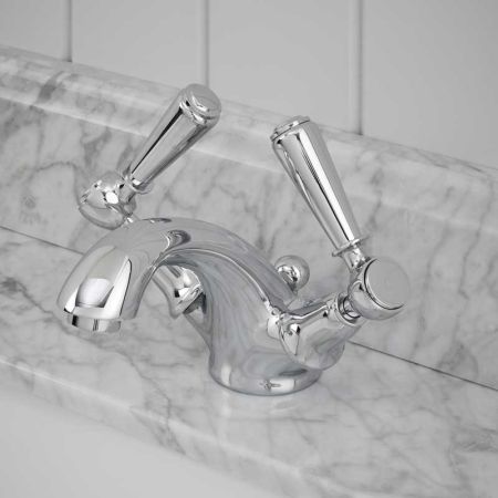 Linton Metal Lever Monobloc Basin Mixer Chrome