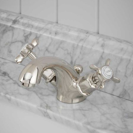 Aysgarth X Top Monobloc Basin Mixer Polished Nickel