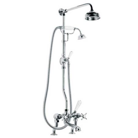 Lefroy Brooks Classic Bath Shower Mixer With Riser Kit