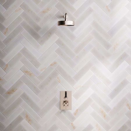 Elbe - Concealed Shower Set - Black Lever - 8" Rose - Brushed Nickel