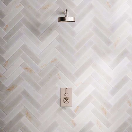 Elbe - Concealed Shower Set - Metal Lever - 8" Rose - Brushed Nickel