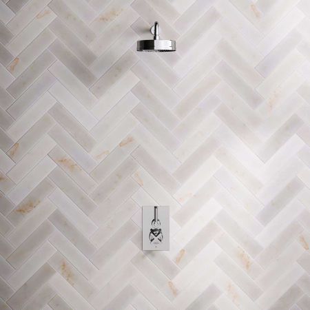 Elbe - Concealed Shower Set - Metal Lever - 8" Rose - Chrome