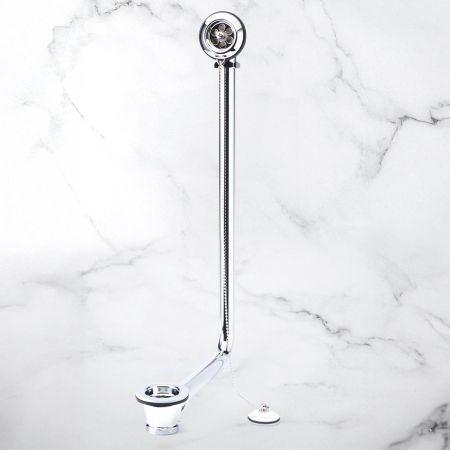 Exposed Overflow Waste - Chrome Finish