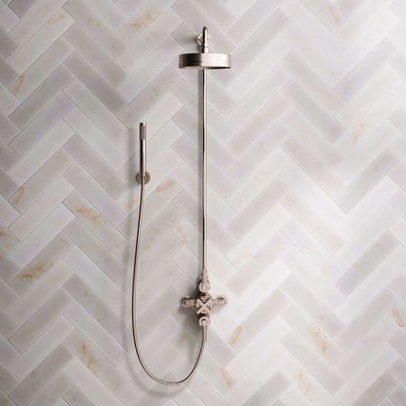 Elbe Dual Outlet Shower Kit - Exposed Valve - ML - Handshower Hook