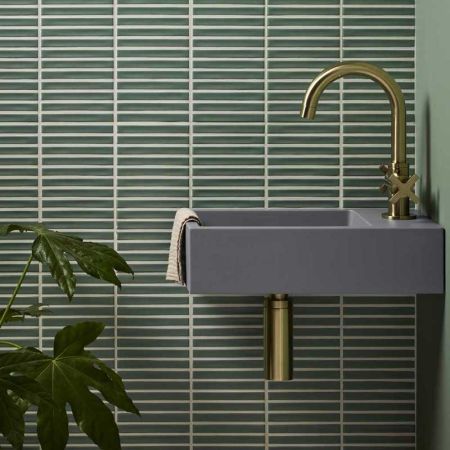 Marcel Rectangular Concrete Basin 1TH - Freestanding - Cool Grey