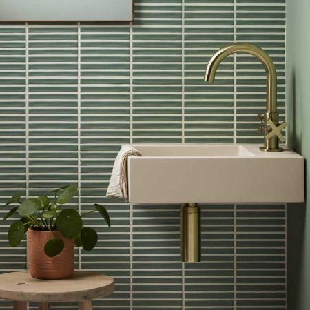 Marcel Rectangular Concrete Basin 1TH - Freestanding - Linen White