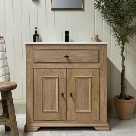 Keswick 800mm Traditional 2 Door Single Vanity Unit