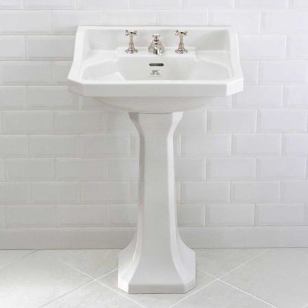 Lefroy Brooks Charterhouse 62cm Basin & Pedestal - LB7204 & LB7201/2/3