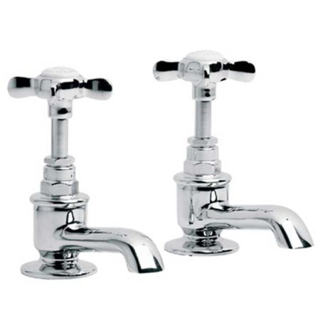 Lefroy Brooks Classic Basin Pillar Taps (Pair) LB1422