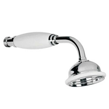 Lefroy Brooks Classic White Porcelain Handled 2 1/2" Apron Rose Handset LB2136