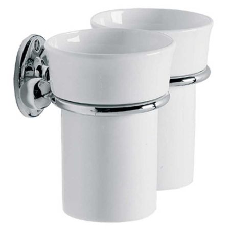 Lefroy Brooks Edwardian Double China Mug & Holder LB4951