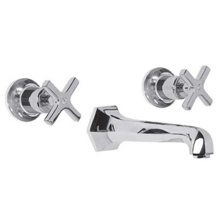 Lefroy Brooks Mackintosh Wall Mounted Three Hole Basin Mixer MH1200