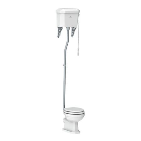 Lefroy Brooks Classic High Level Toilet With Solid Cistern Brackets, Flush Pipe, Pull and Chain LB7211, LB7209, LB7297, LB7787, LB1310, LB1305