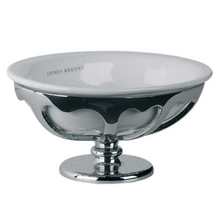 Lefroy Brooks Classic Freestanding Soap Dish Holder With Fine Bone China Dish LB4515