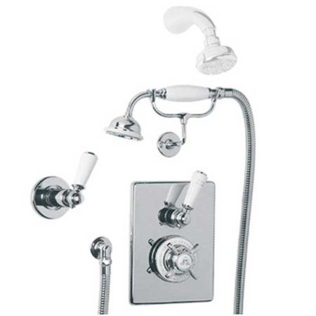 Lefroy Brooks Godolphin Concealed Thermostatic Valve With Classic Handset And Shower Kit (Order Headset Separately) GD8712