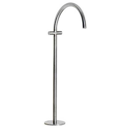 Lefroy Brooks Zen Floor Mounted Tubular Bath Spout with Integral Flow Controls - Geneva XO5115