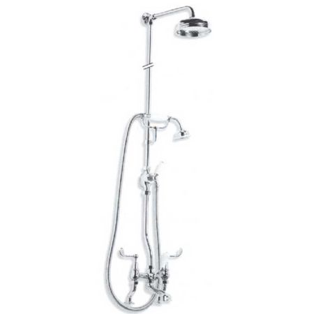Lefroy Brooks Connaught Lever Bath Shower Mixer With Riser Kit