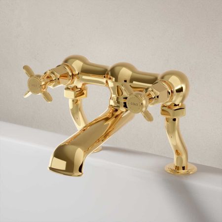 Aysgarth Bath Filler Tap X Top Living Brass 3/4BSP