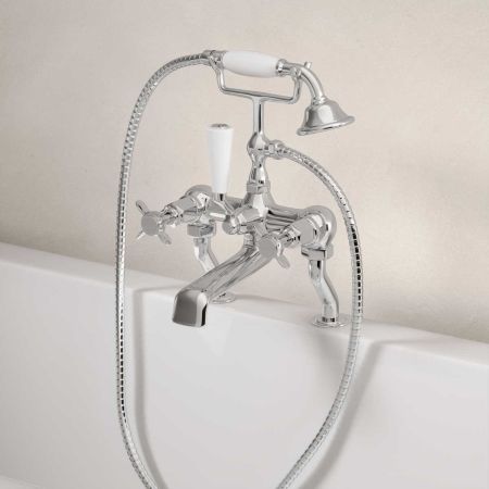 Aysgarth Bath Shower Mixer X Top Chrome 3/4BSP