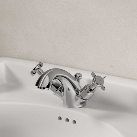 Aysgarth X Top Monobloc Basin Mixer Chrome
