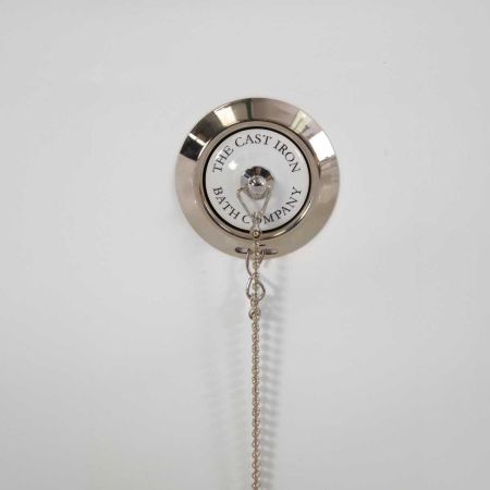 The Cast Iron Bath Company Ceramic Plug & Chain - Polished Nickel