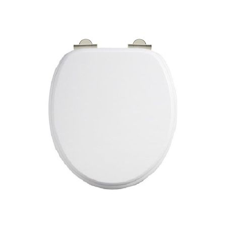 The Burlington Gloss White Toilet Seat Standard Hinges