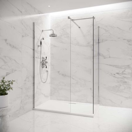 Wharfe Walk In Shower Enclosure - Chrome