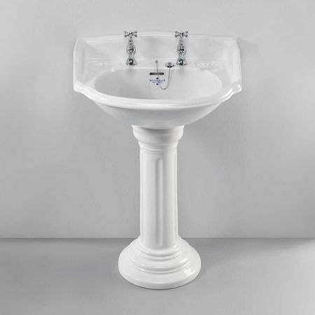 Silverdale Belgravia Basin 635mm with Pedestal