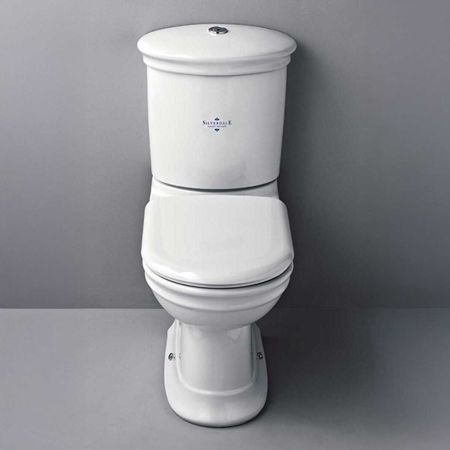 Silverdale Hillingdon Close Coupled Toilet With Chrome Fittings