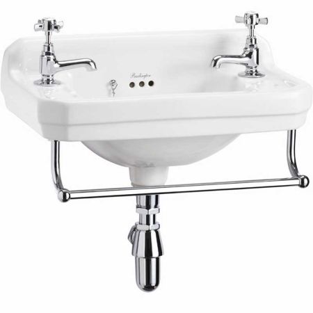 The Burlington Edwardian Cloakroom Basin & Towel Rail