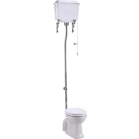 The Burlington High Level Toilet  with White Aluminium Cistern