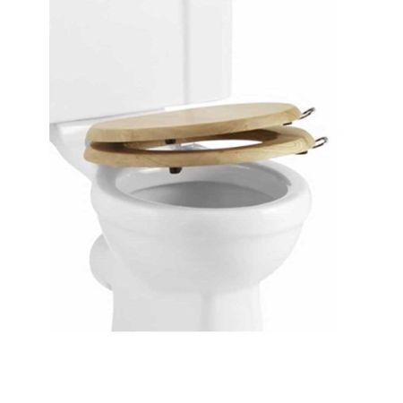 The Burlington Toilet Seat Soft Close Oak Coloured Finish